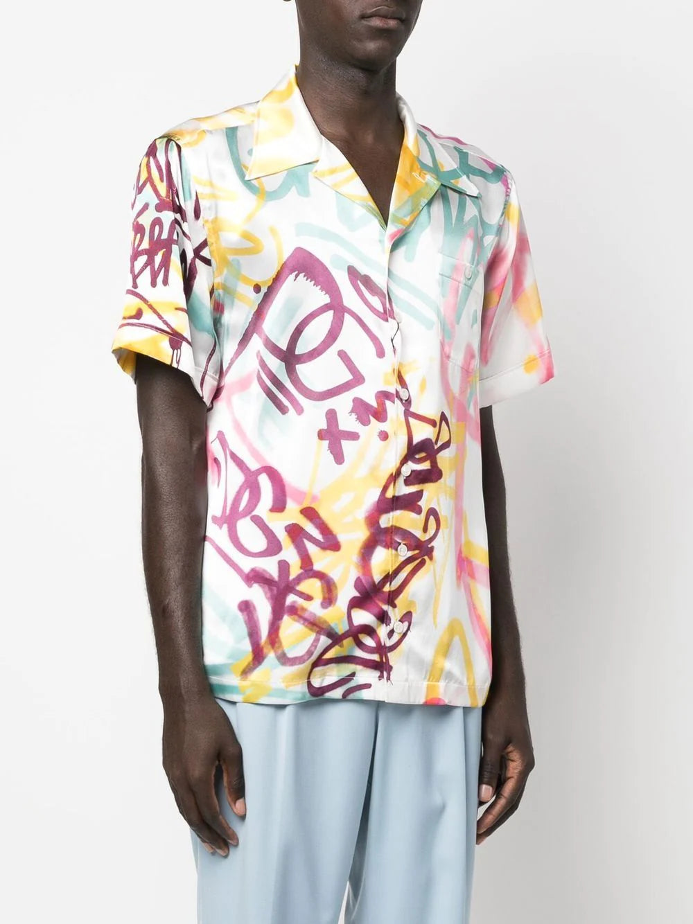 Dolce & gabbana grafitti-print short-sleeve T-shirt