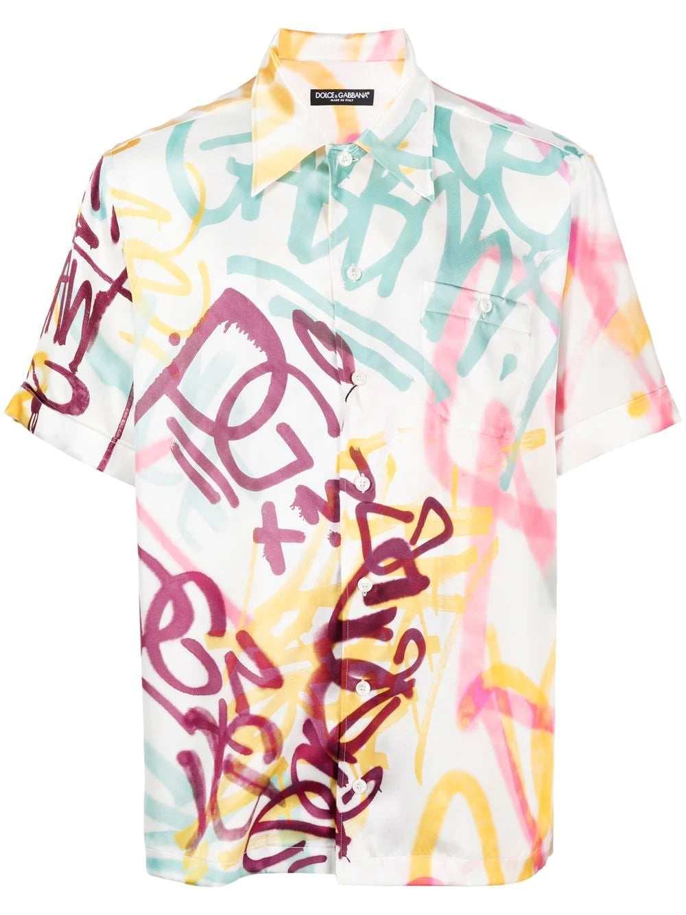 Dolce & gabbana grafitti-print short-sleeve T-shirt