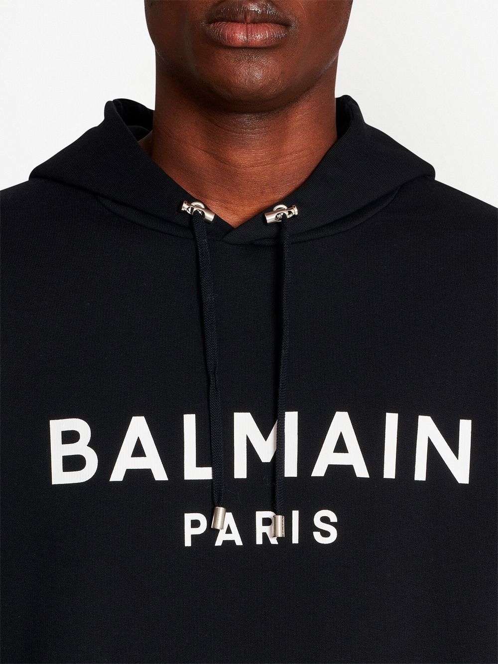 Balmain logo-print drawstring hoodie