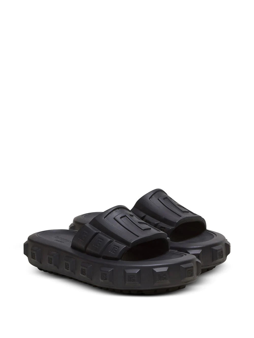 Balmain  embossed-logo detail slides