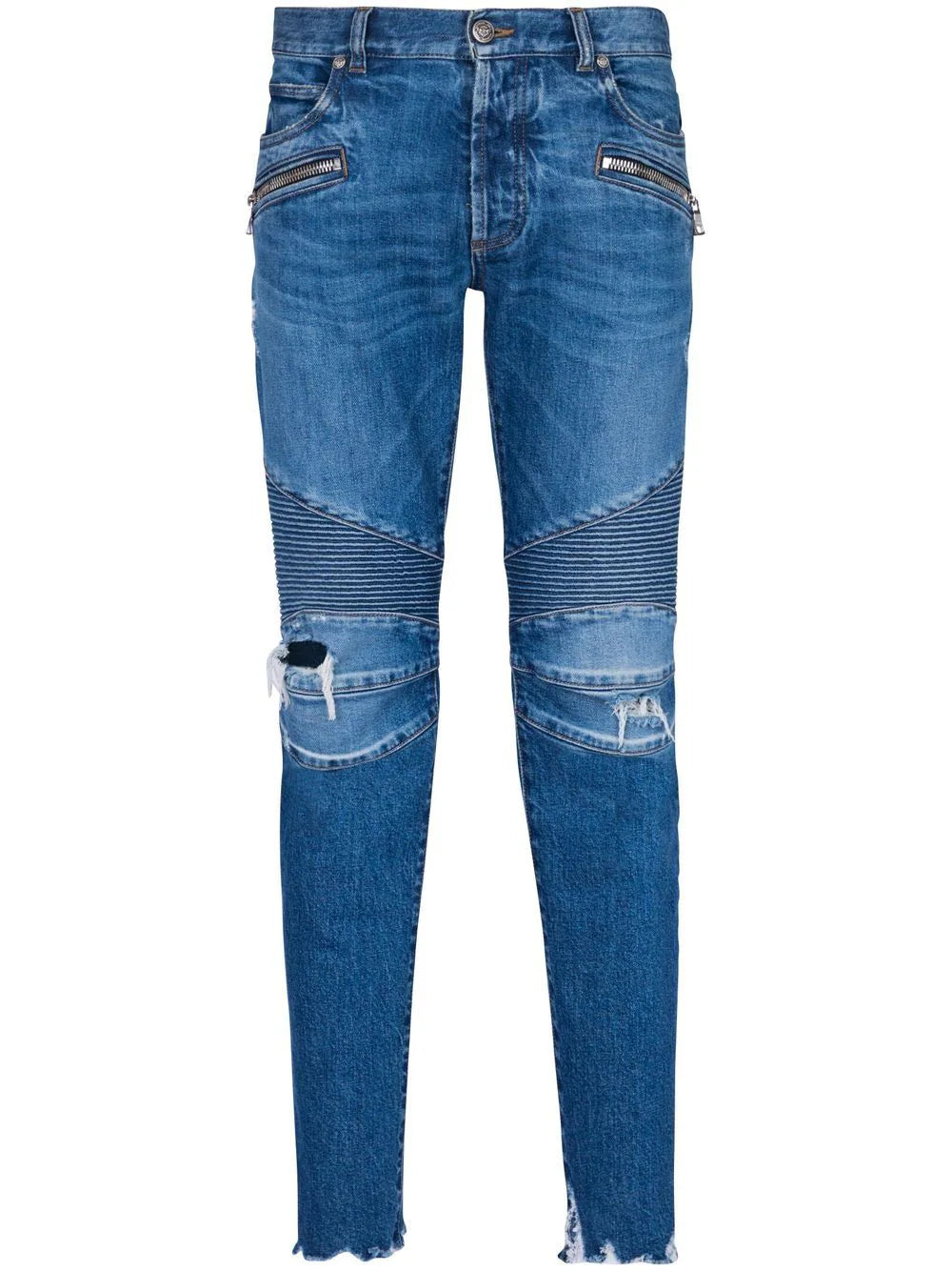 Balmain  distressed-effect denim jeans