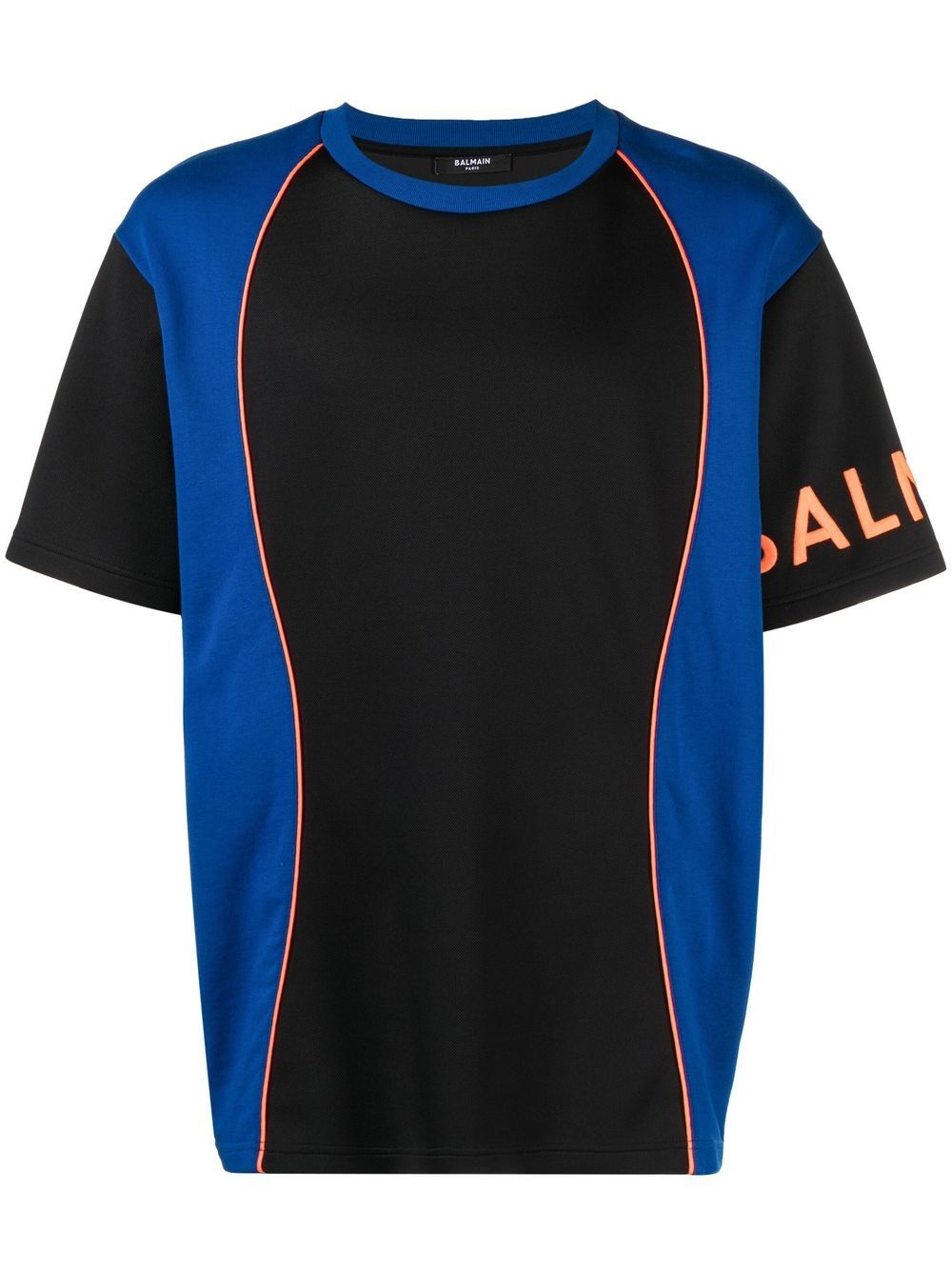 Balmain  colour-block organic-cotton T-shirt