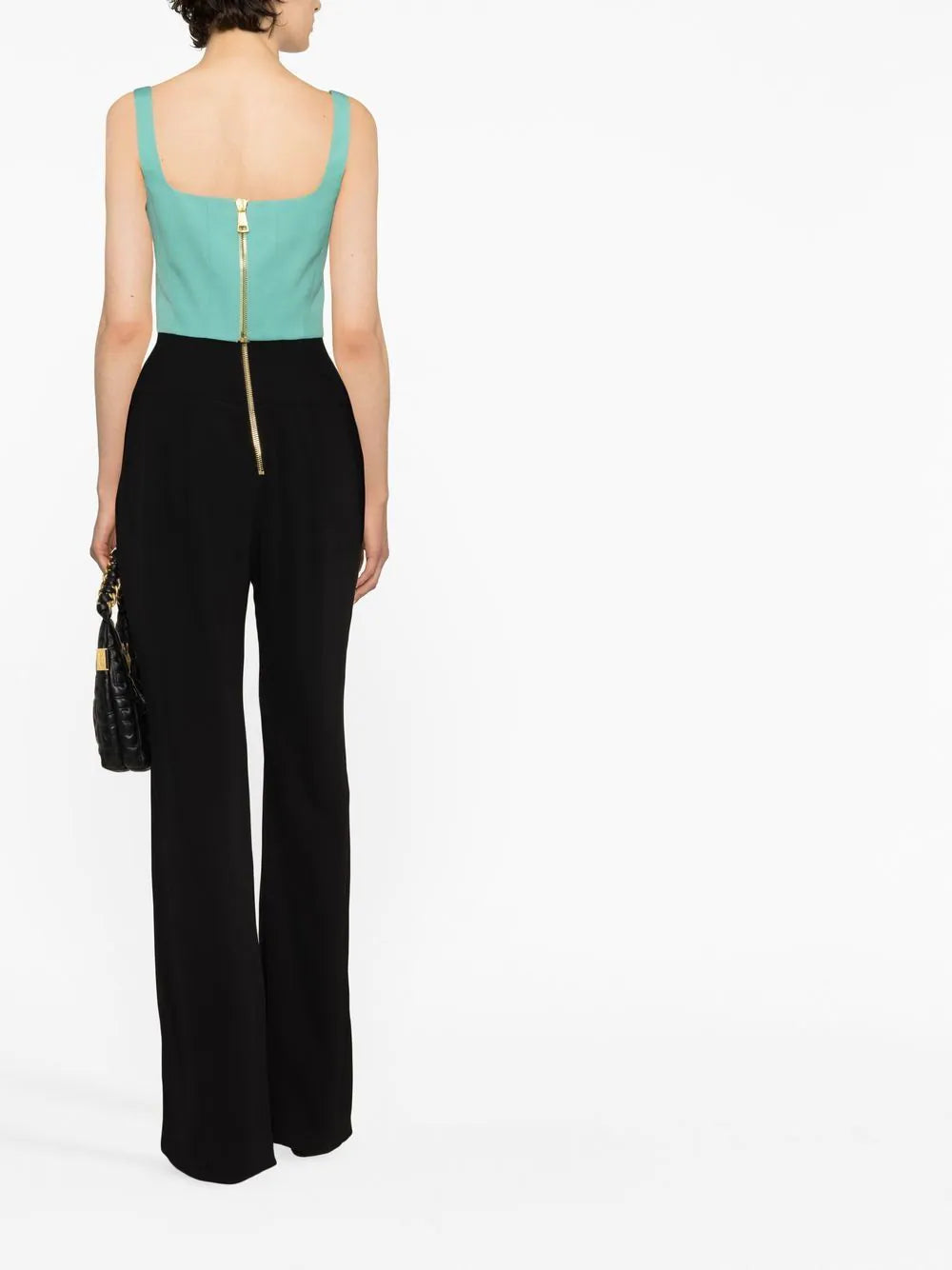 Balmain embossed button cropped top - Image 3