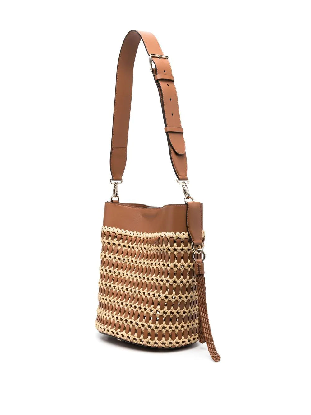 Ferragamo Trifolio raffia tote bag