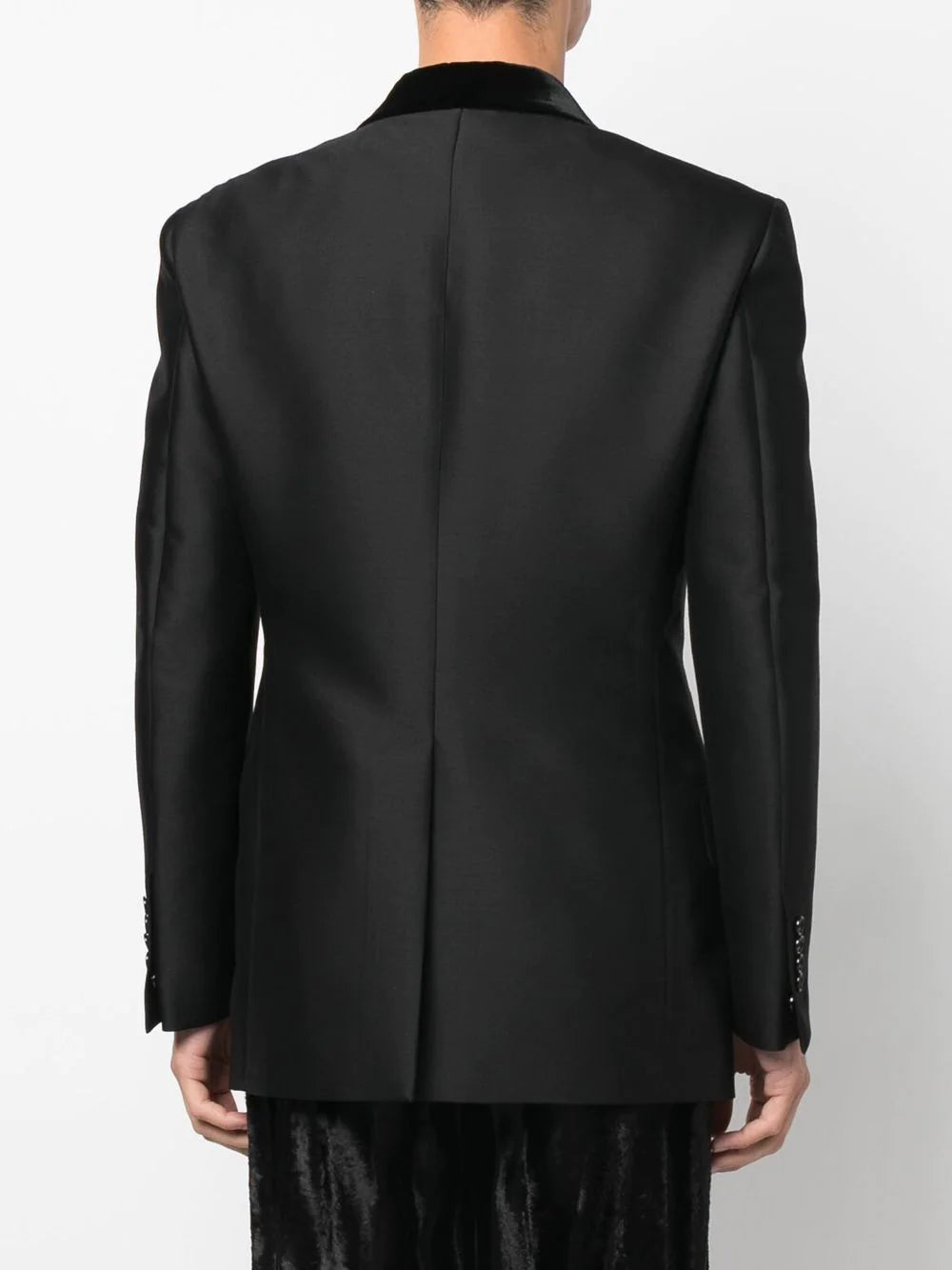 TOM FORD  velvet lapels double-breasted blazer