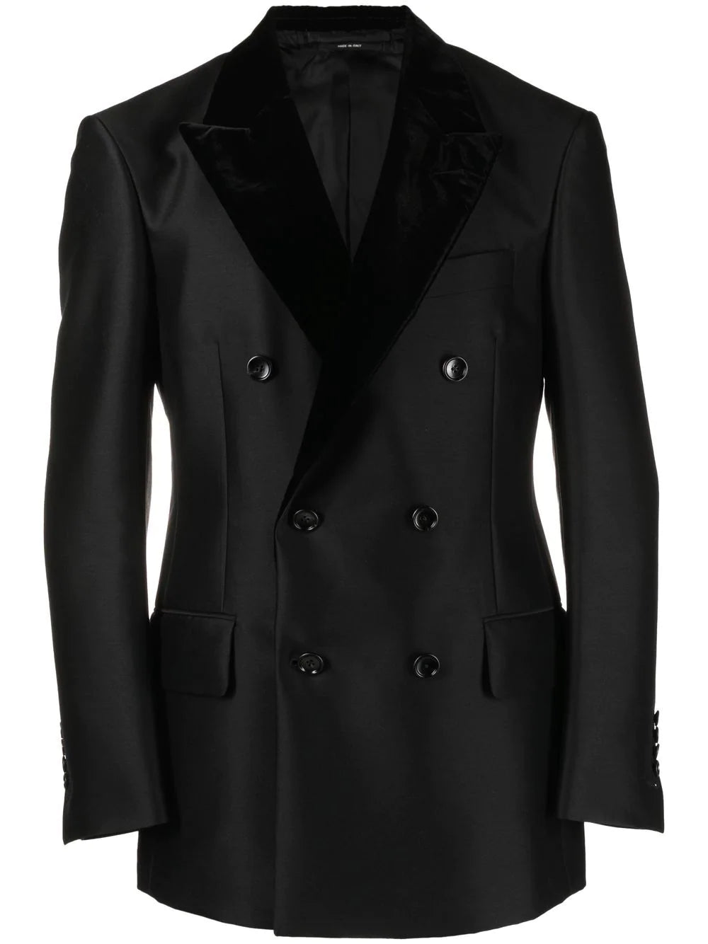 TOM FORD  velvet lapels double-breasted blazer