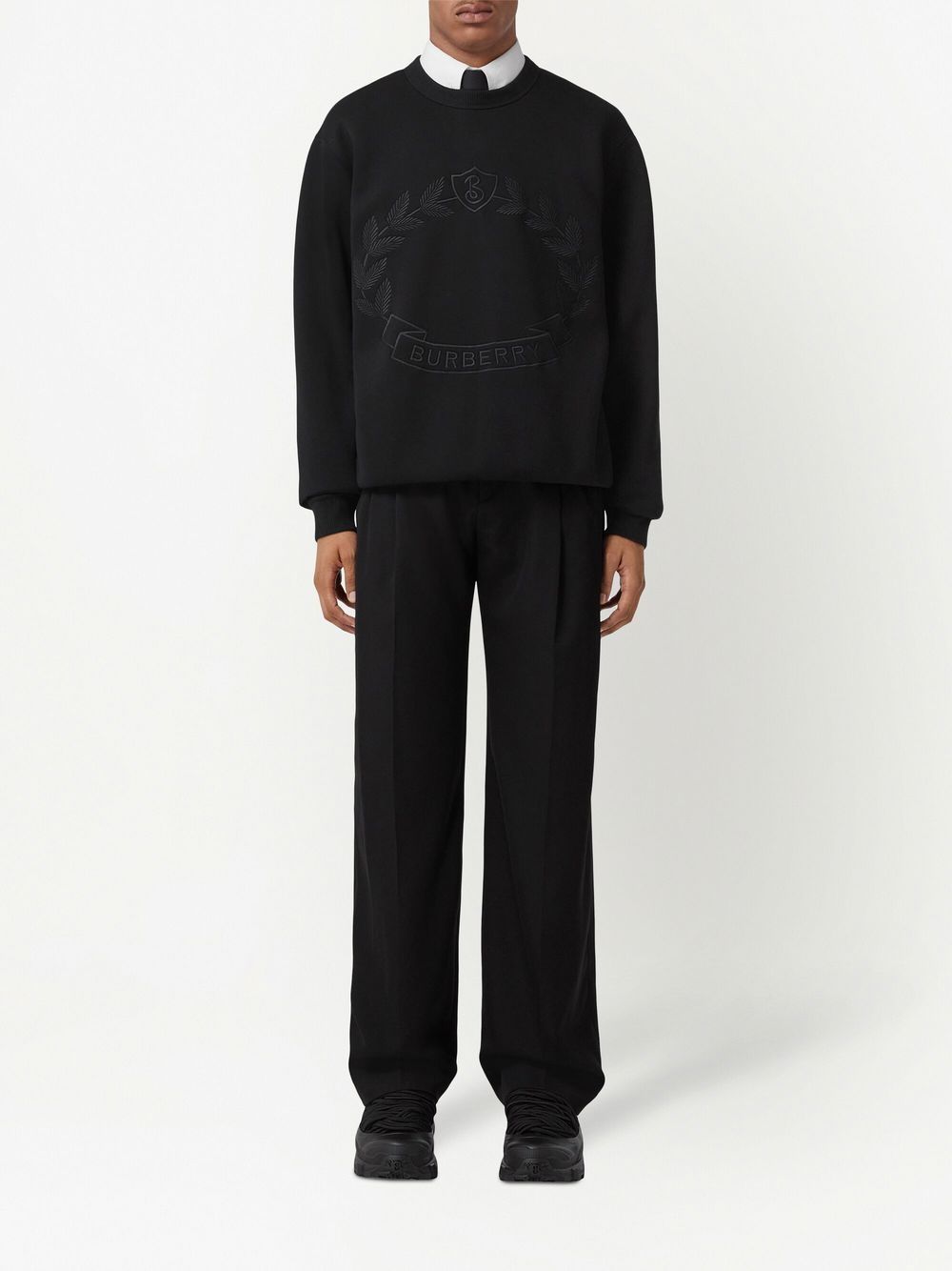 Burberry Oak Leaf-embroidery sweatshirt