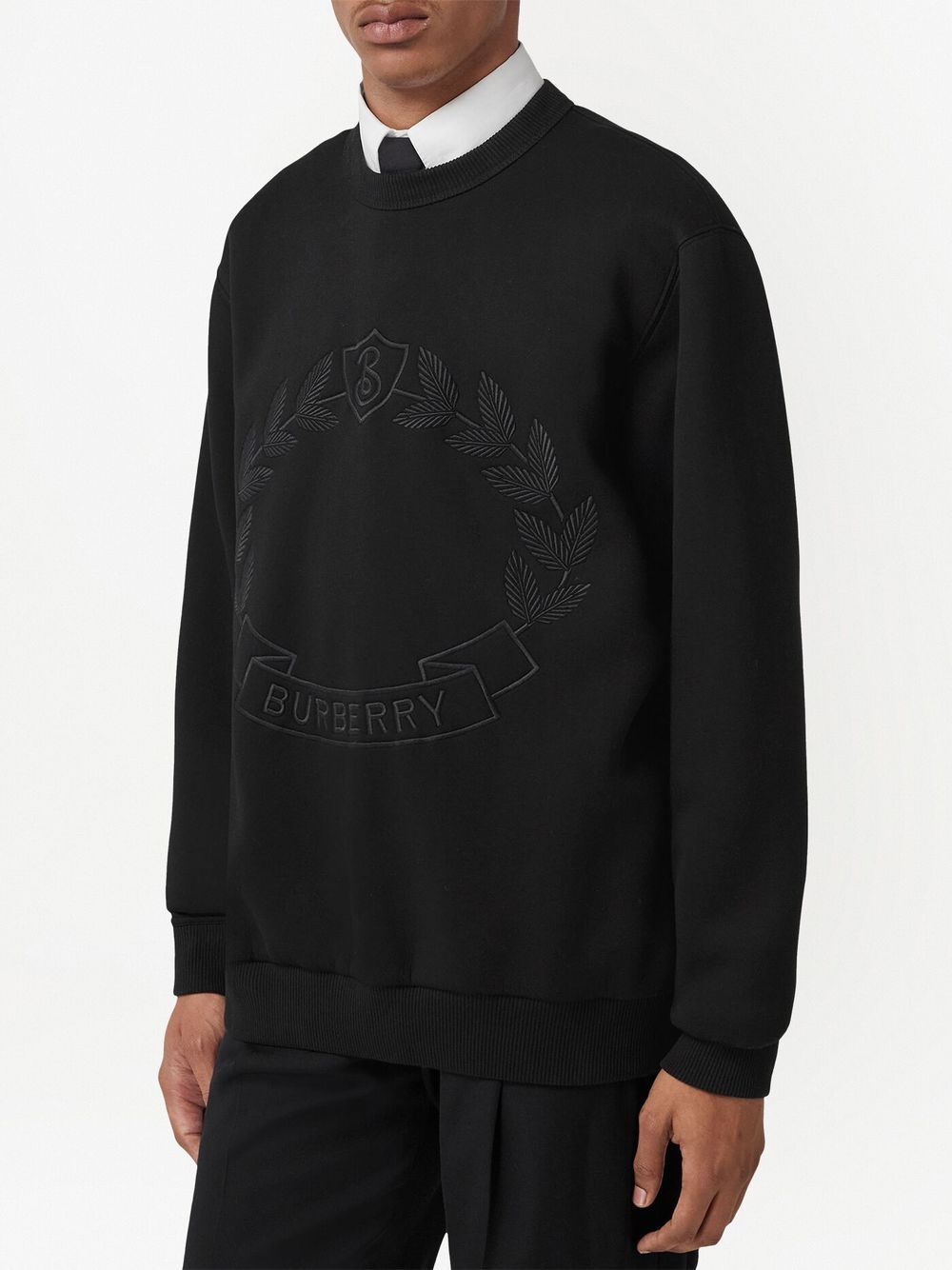 Burberry Oak Leaf-embroidery sweatshirt