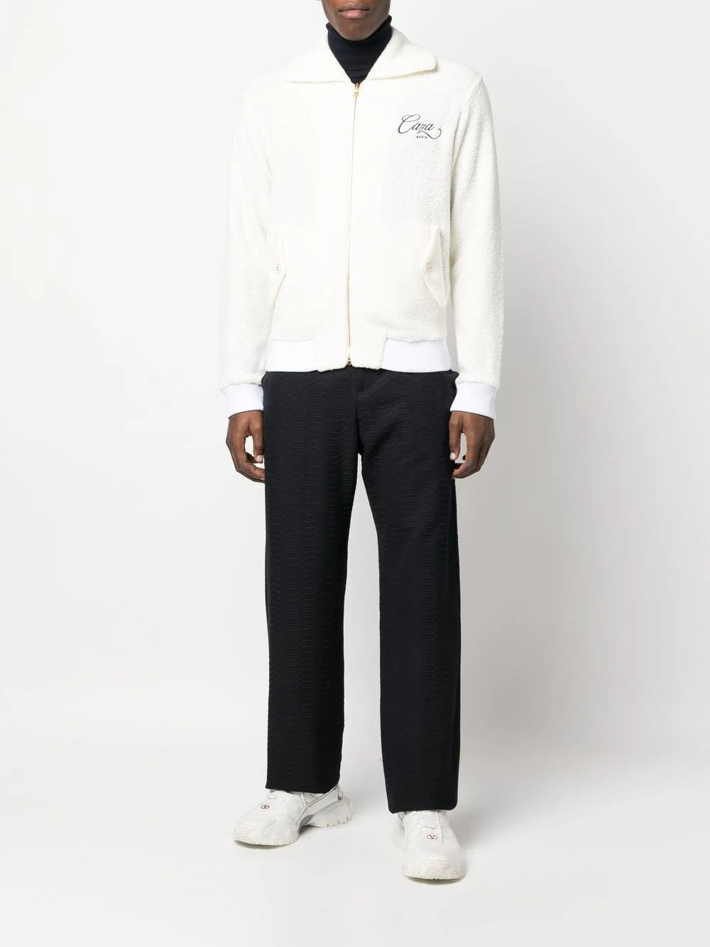 Casablanca logo-embroidered zip-front jacket - Image 2