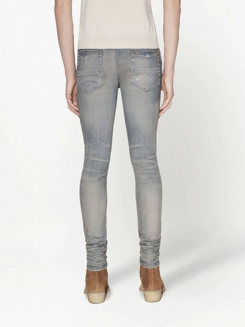 Amiri Ultra Suede low-rise skinny jeans