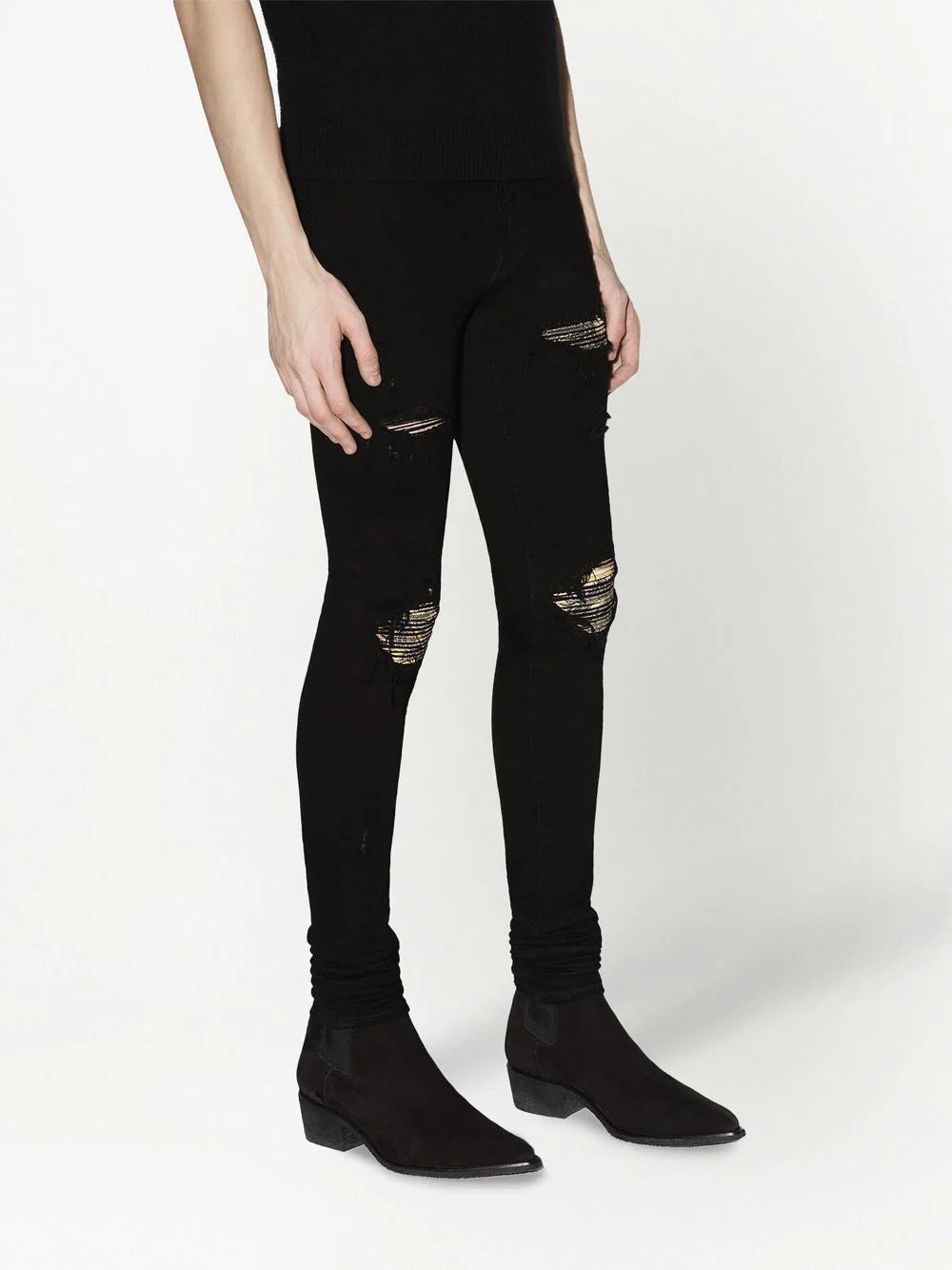 Amiri Aloha low-rise skinny jeans