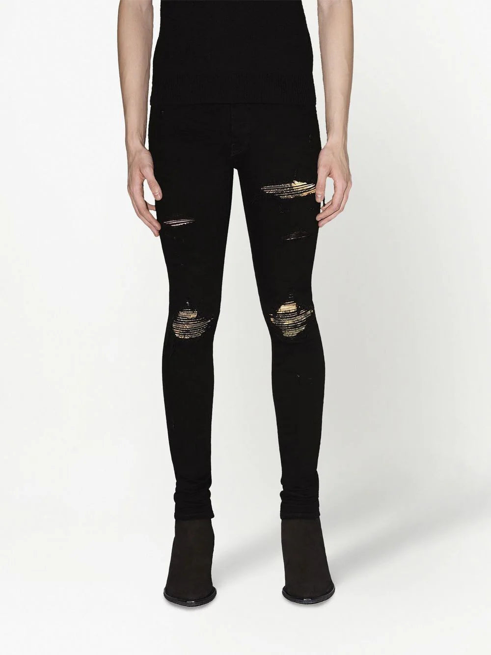 Amiri Aloha low-rise skinny jeans