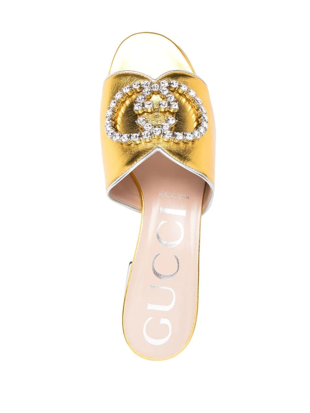 Gucci Bruce 35mm crystal-logo sandals