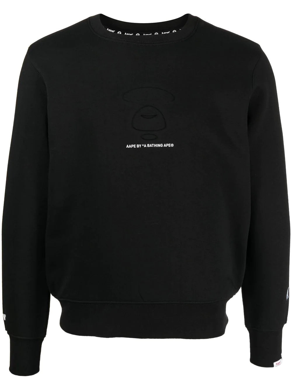 AAPE BY *A BATHING APE®  logo-print cotton sweatshirt
