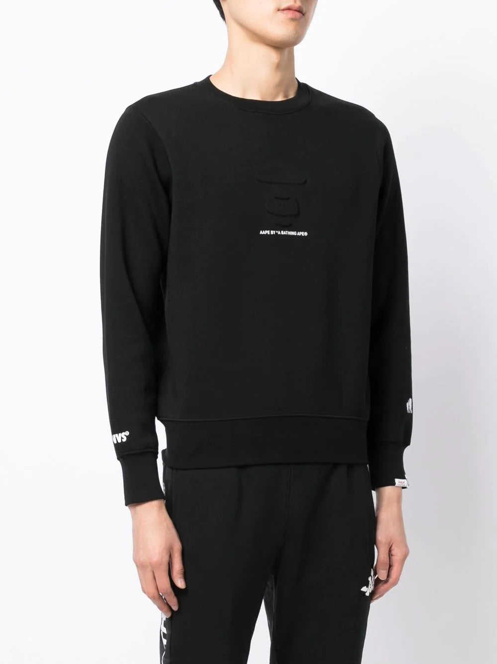 AAPE BY *A BATHING APE®  logo-print cotton sweatshirt