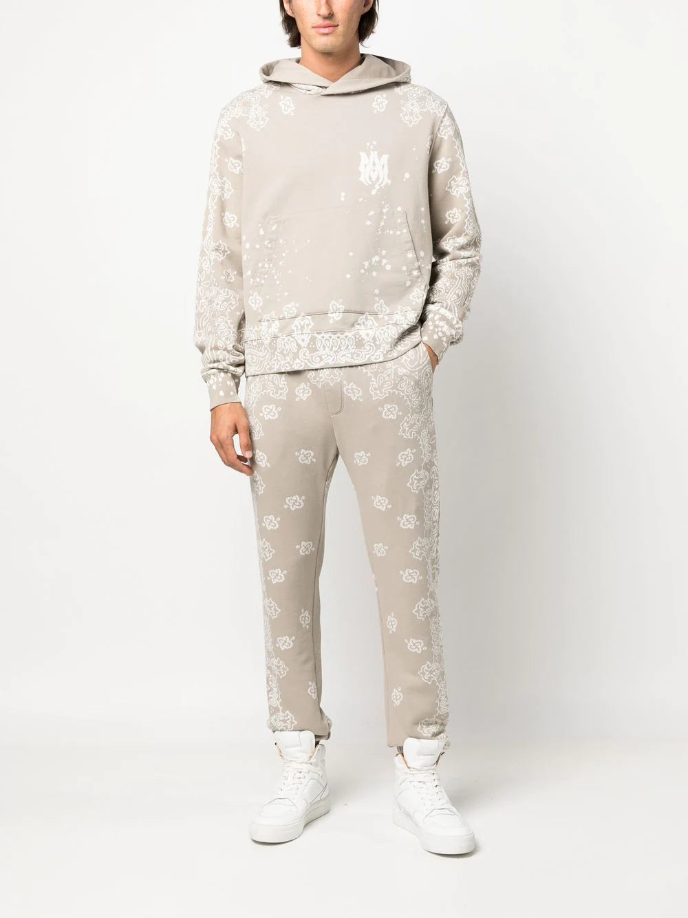 AMIRI  logo-print bandana hoodie