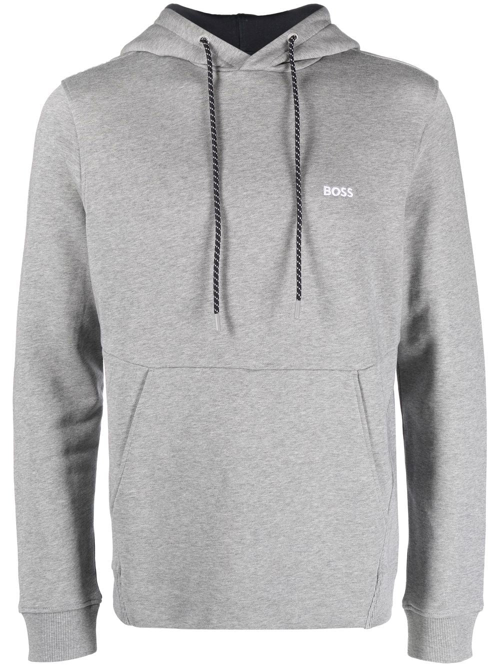 BOSS  embroidered-logo hoodie