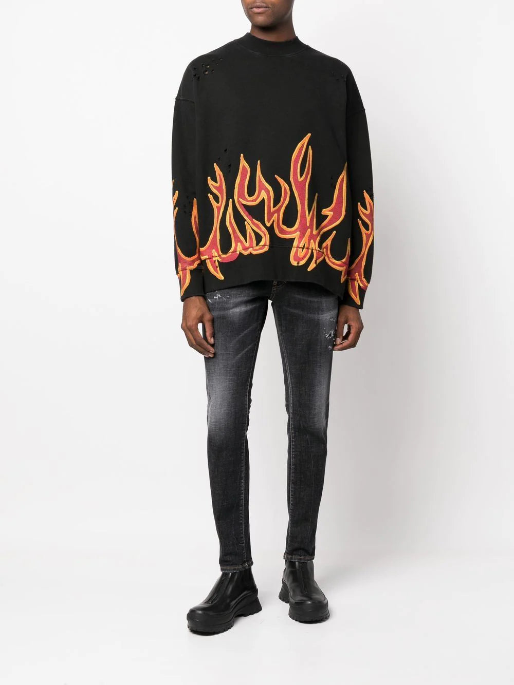 Dsquared2 distressed skinny-cut jeans