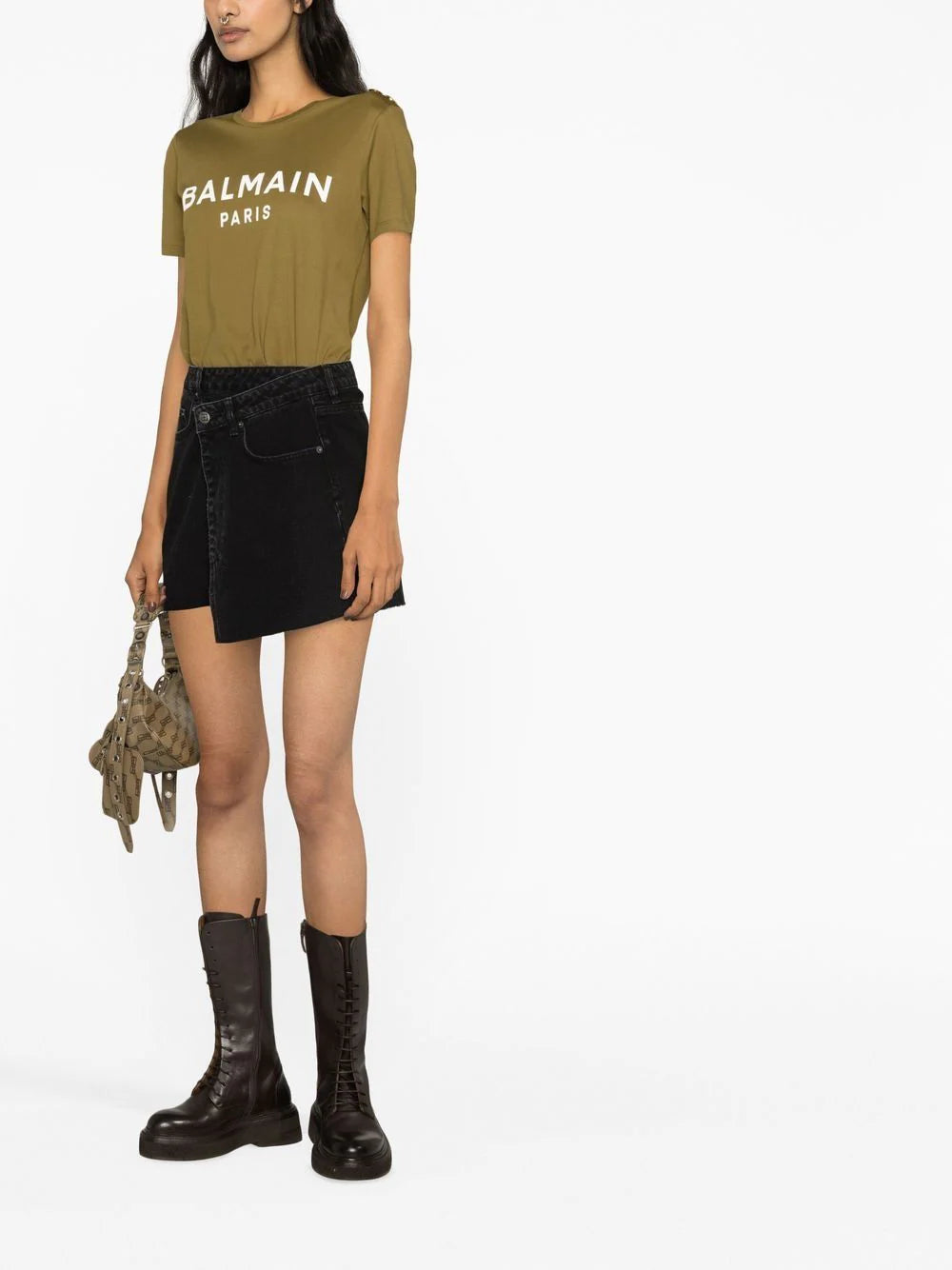Balmain  logo-print cotton T-shirt