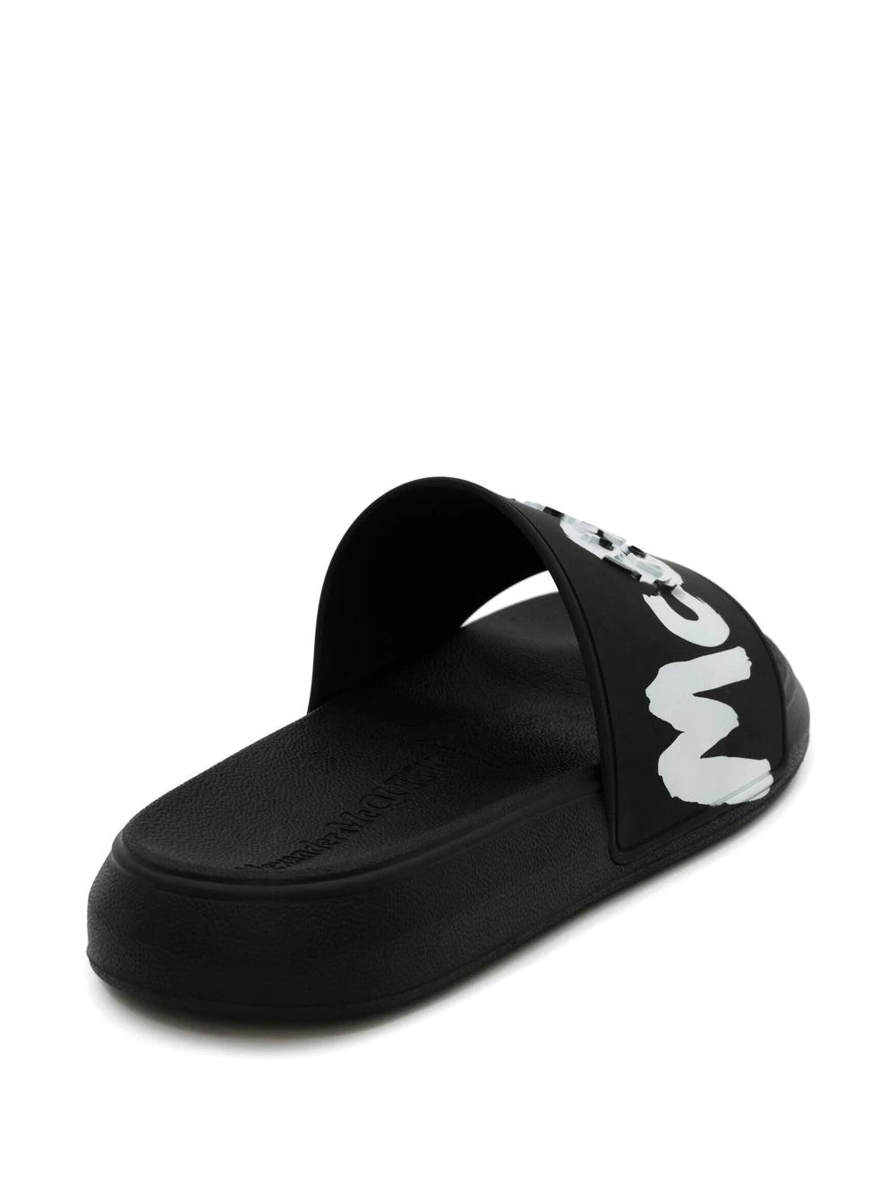 Alexander McQueen  embossed-logo detail slides