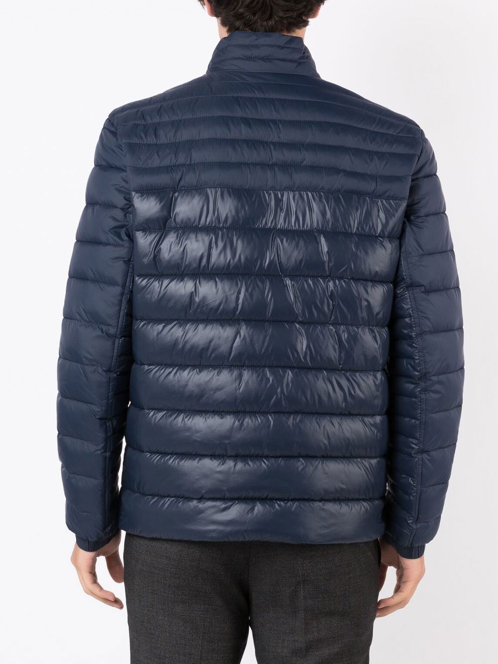 BOSS  padded logo-patch detail jacket