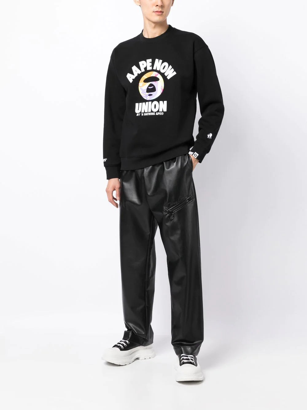 AAPE BY *A BATHING APE® graphic cotton-blend sweatshirt
