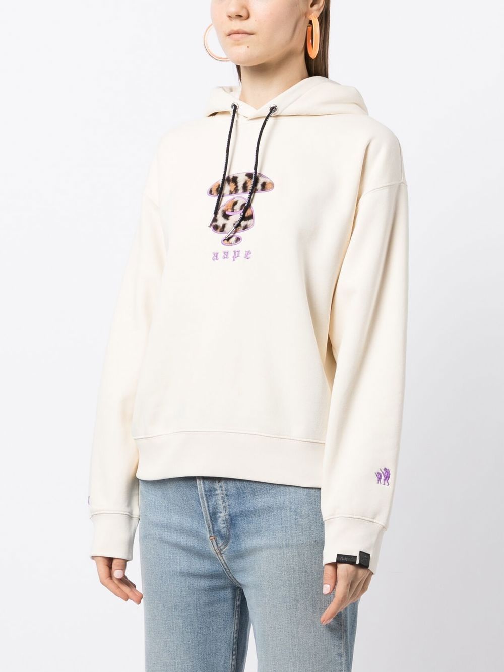 AAPE BY *A BATHING APE® embroidered-logo detail hoodie