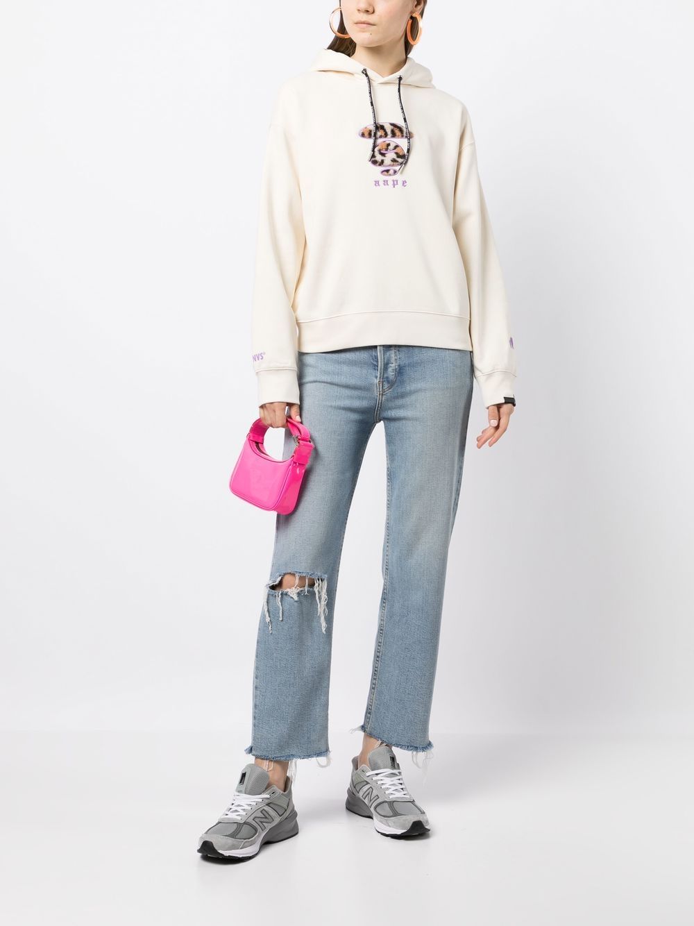 AAPE BY *A BATHING APE® embroidered-logo detail hoodie