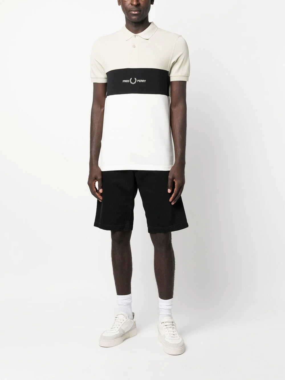 Fred Perry logo-print short-sleeved polo shirt