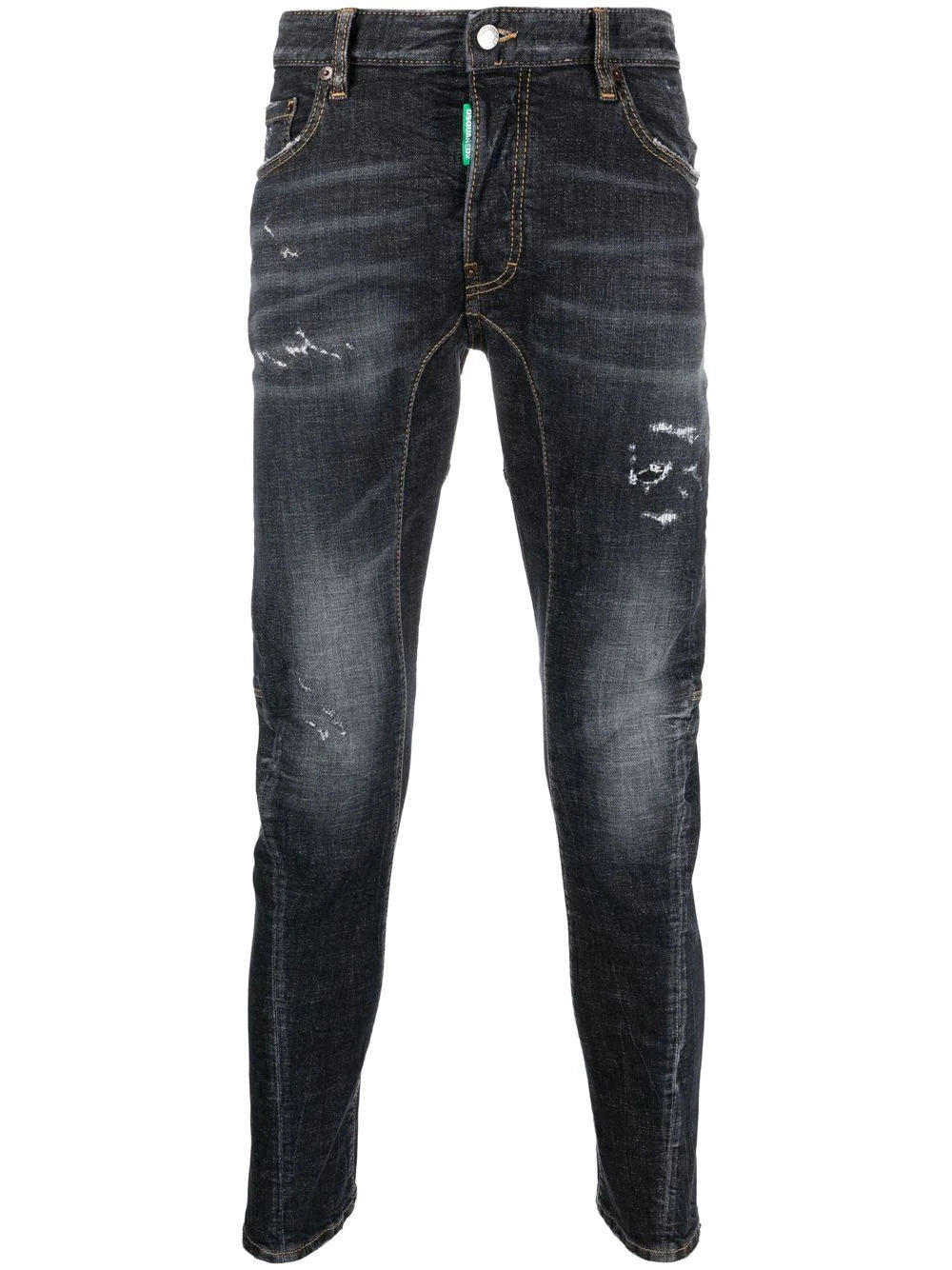 Dsquared2 -logo-patch tapered-leg jeans