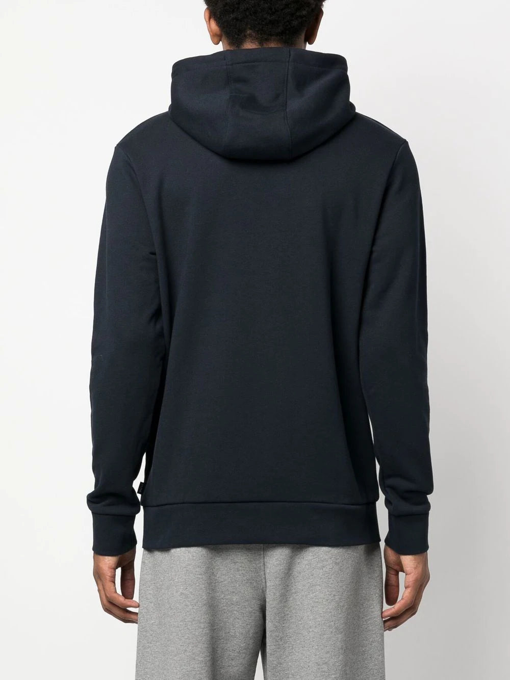 BOSS  logo-print drawstring hoodie