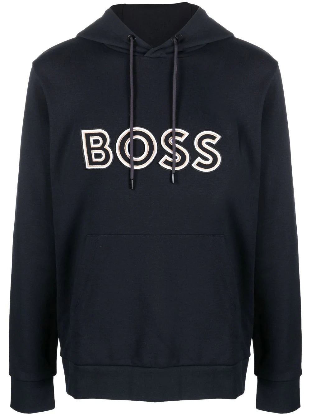 BOSS  logo-print drawstring hoodie