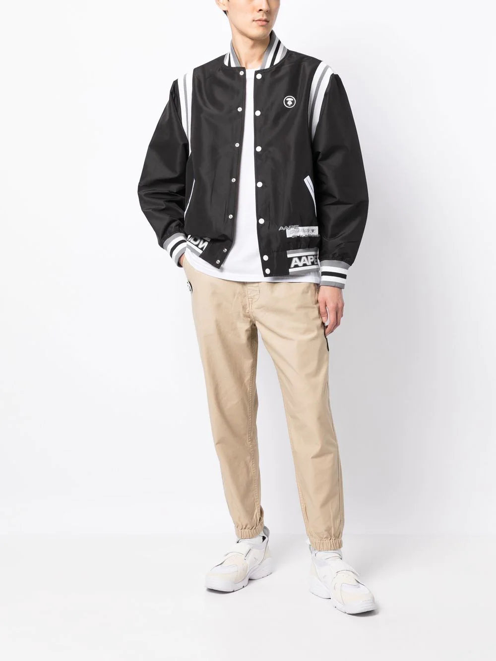 AAPE BY *A BATHING APE®  logo-patch track pants