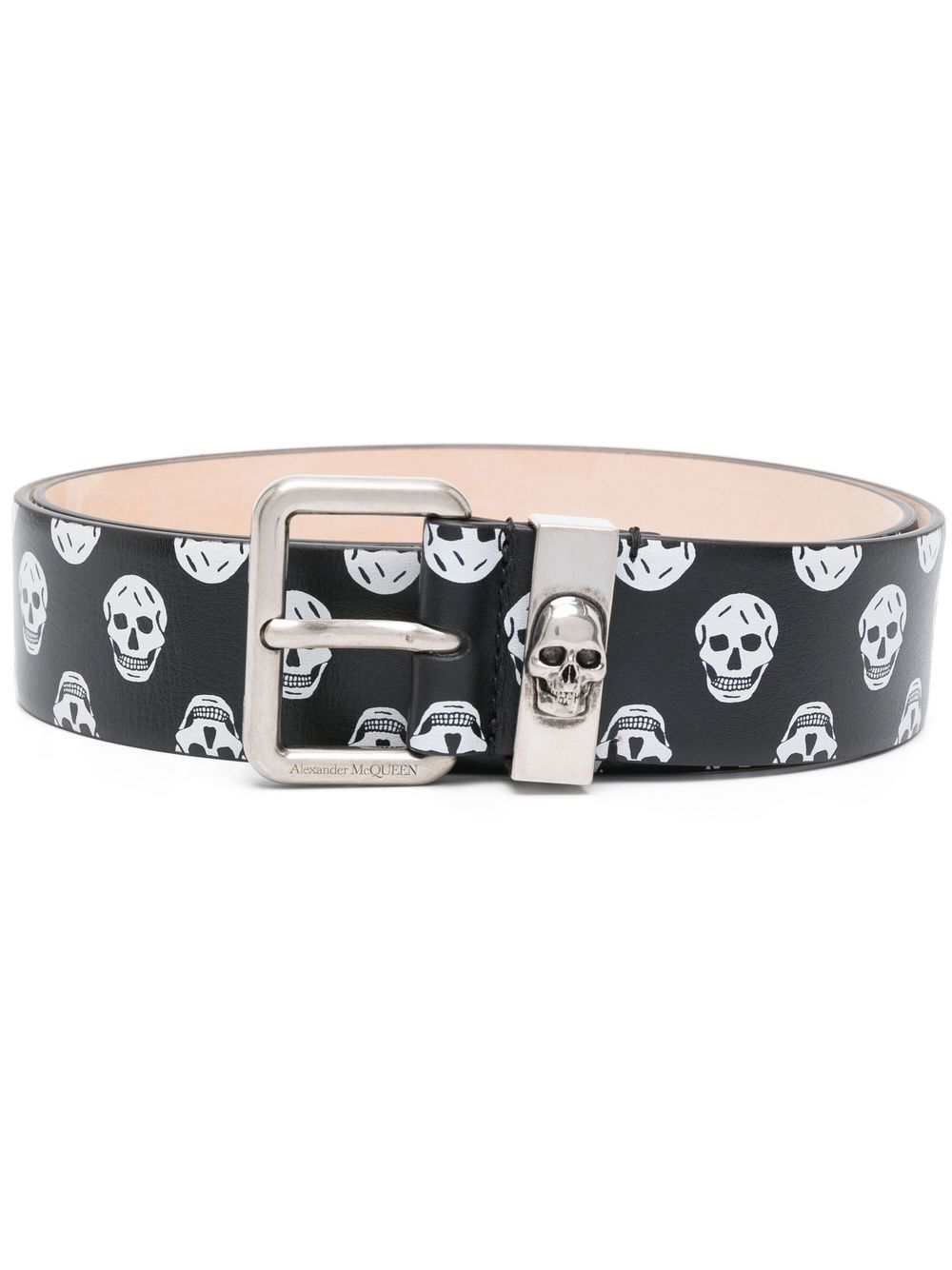 Alexander Mcqueen skull print buckle belt