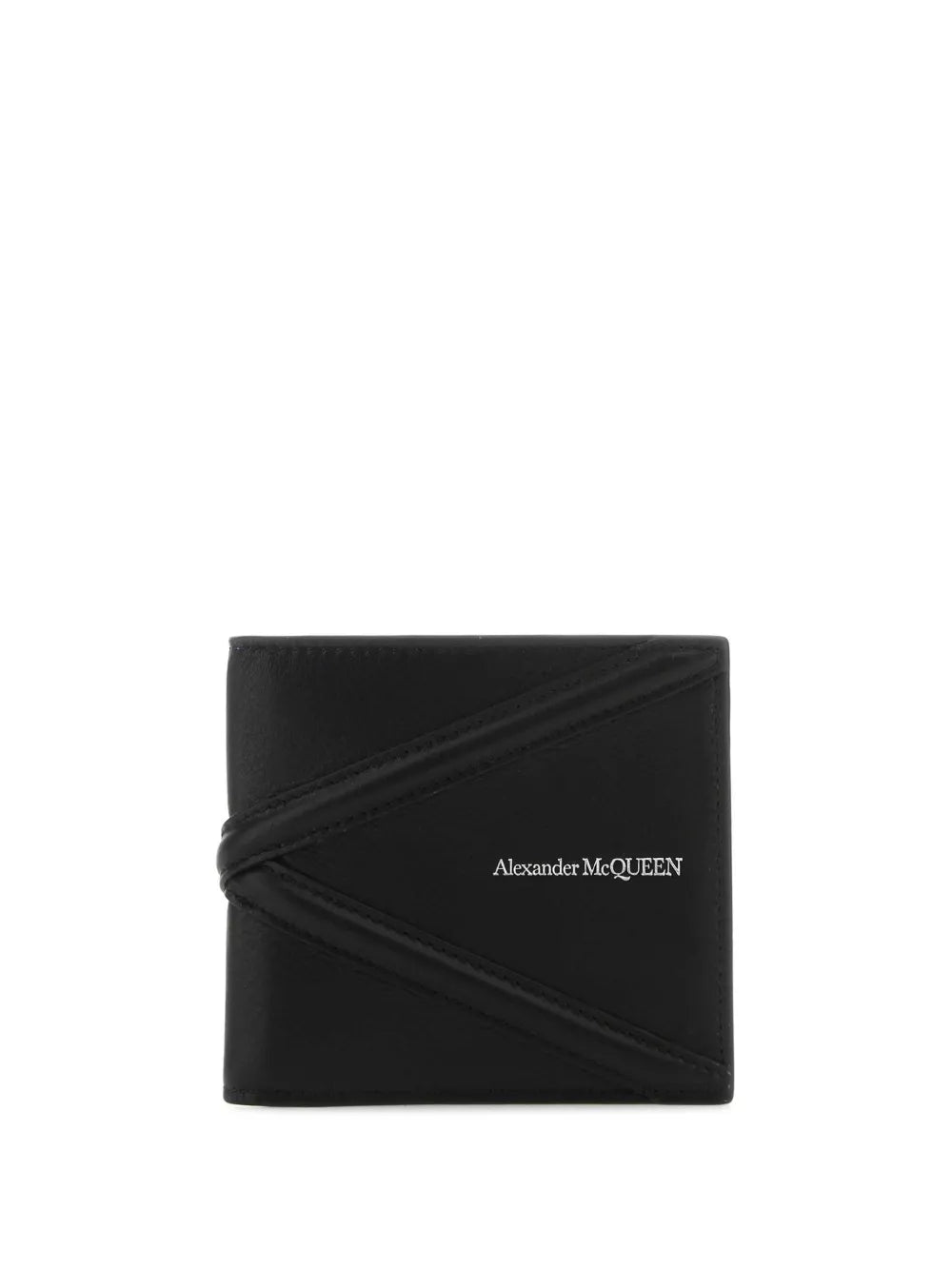Alexander McQueen  logo-plaque leather wallet