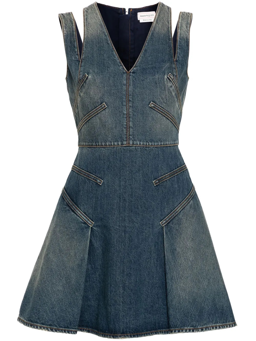 Alexander McQueen  denim mini dress