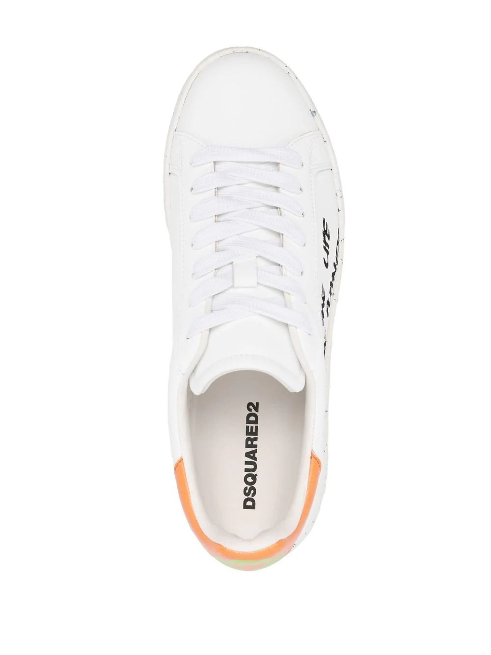 Dsquared2 slogan-embroidered low-top sneakers - Image 4