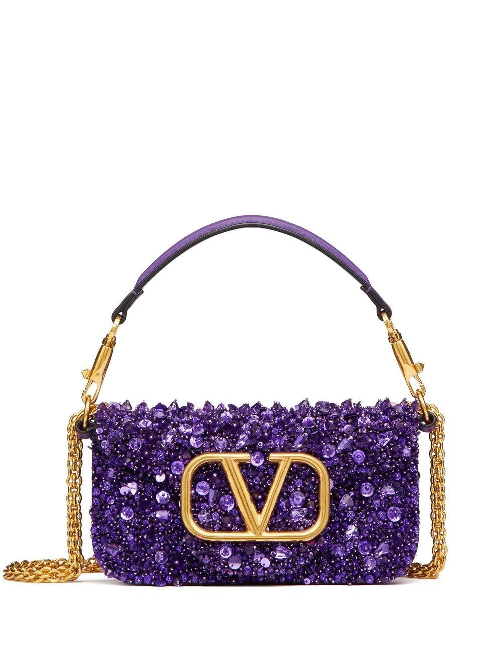 Valentino Garavani Small Locò embellished shoulder bag