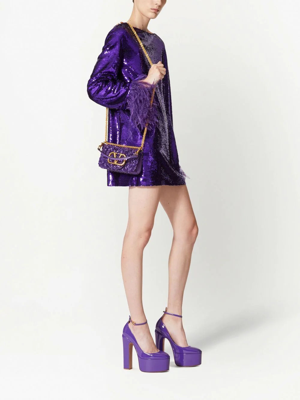 Valentino Garavani Small Locò embellished shoulder bag