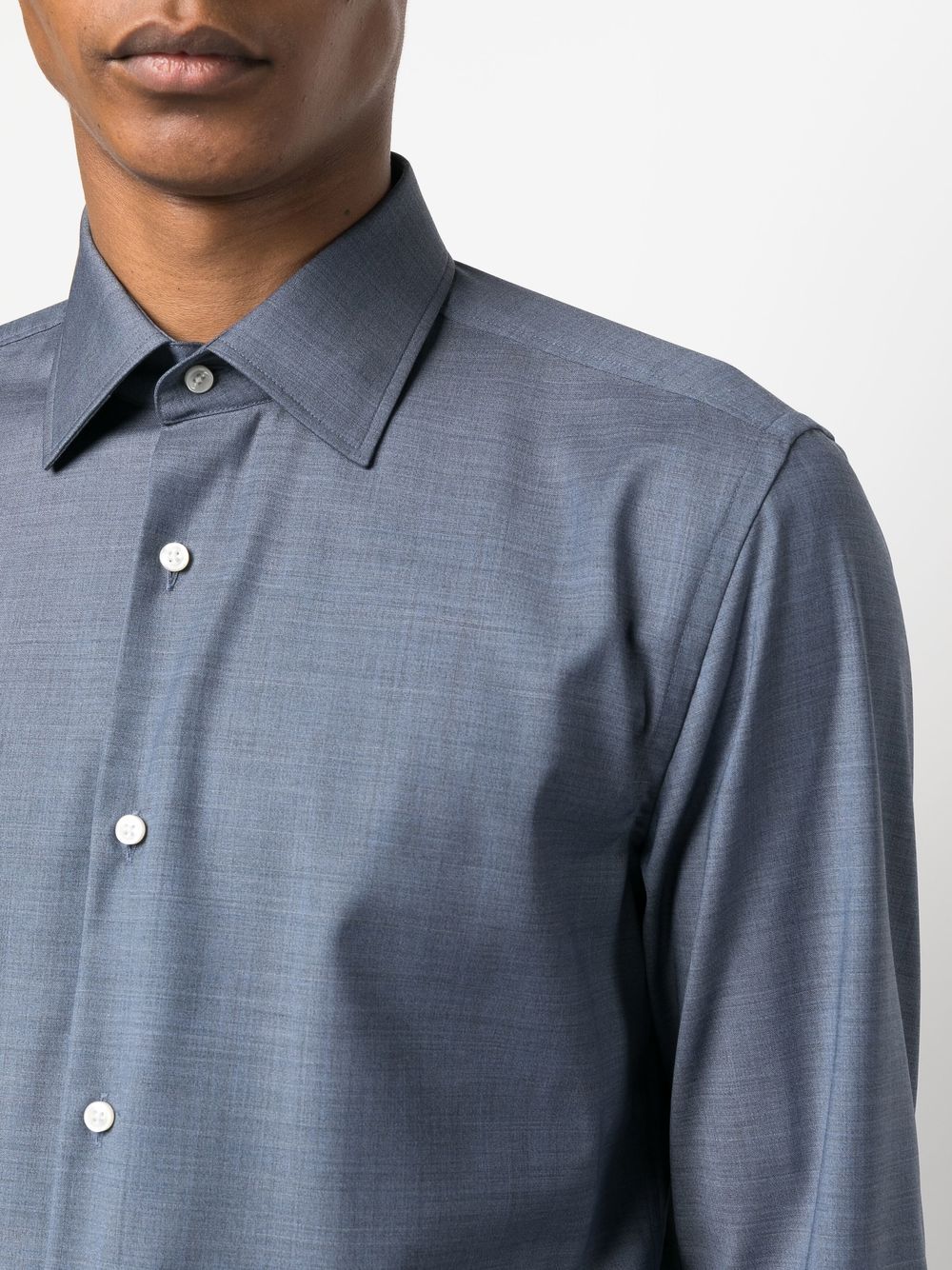BOSS long-sleeved wool shirt