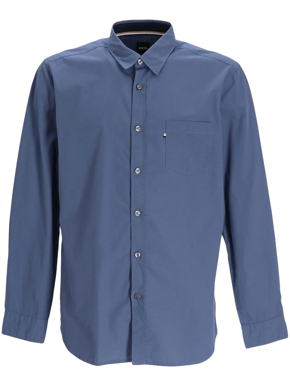 Boss patch-pocket cotton shirt