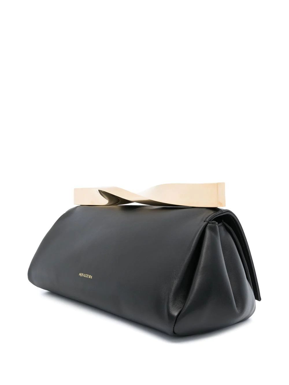 Aquazzura  twist leather clutch bag