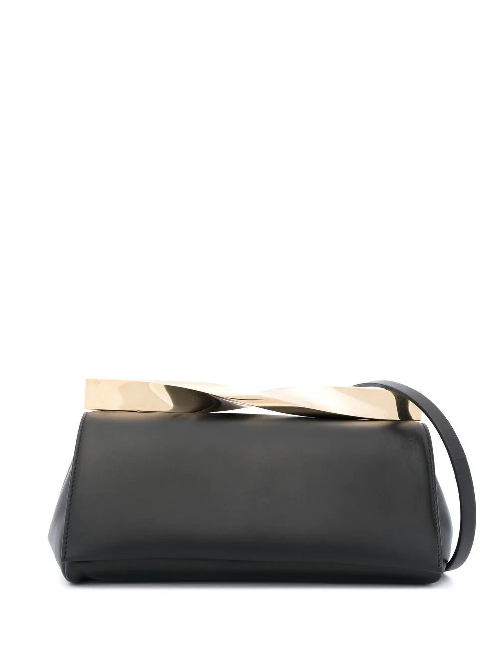 Aquazzura  twist leather clutch bag