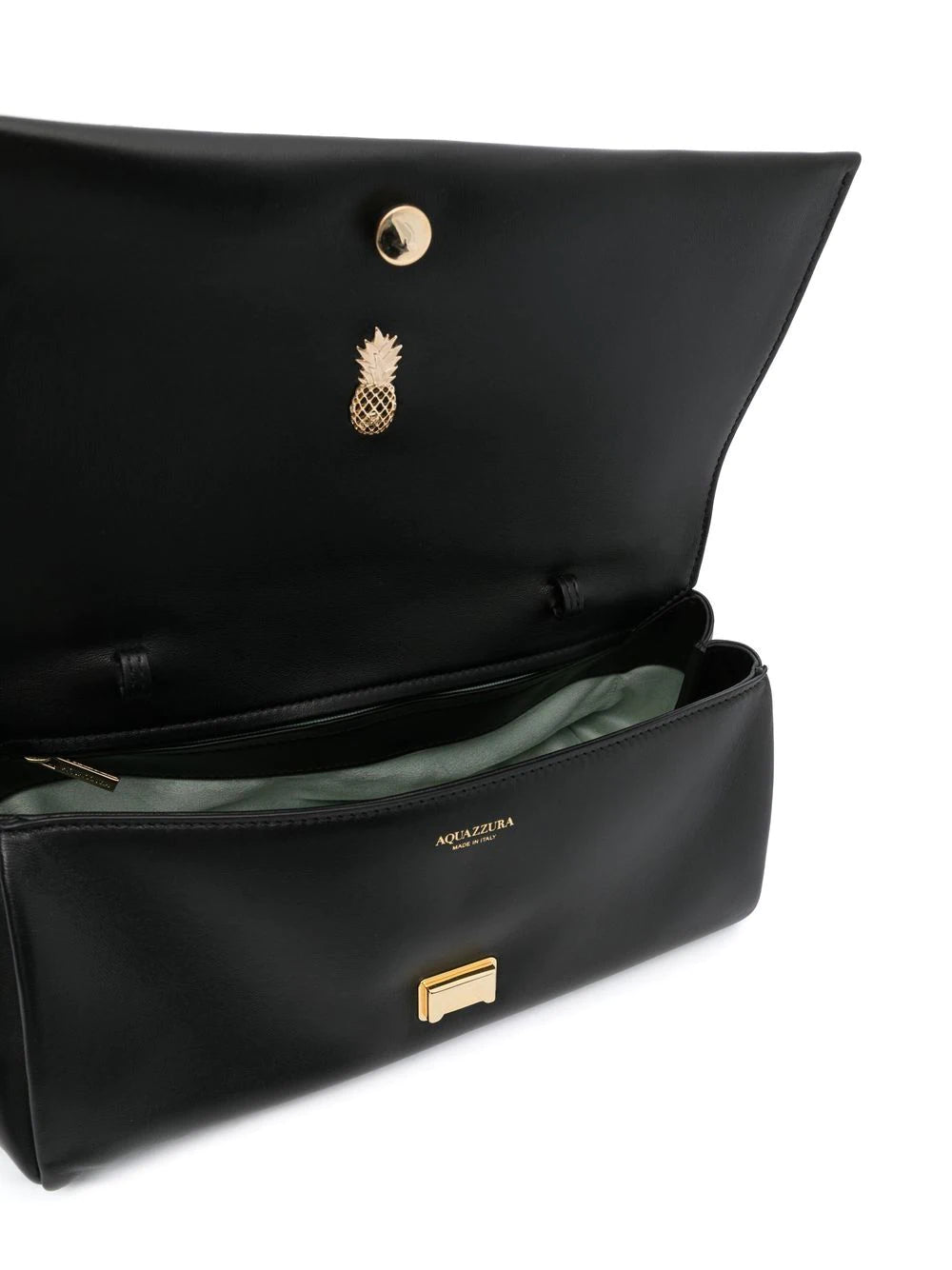 Aquazzura  twist leather clutch bag