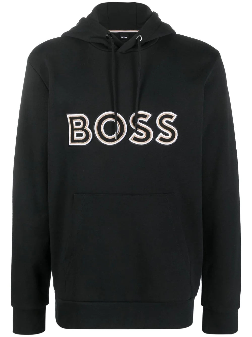 BOSS  logo-print drawstring hoodie