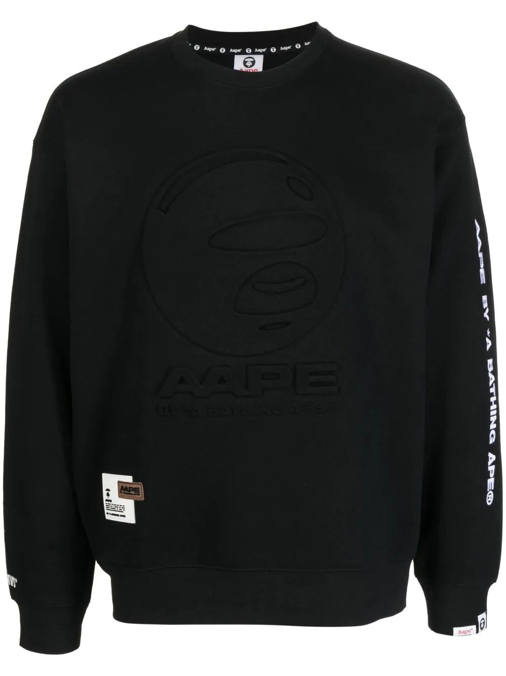 AAPE BY *A BATHING APE®  3D logo cotton sweatshirt