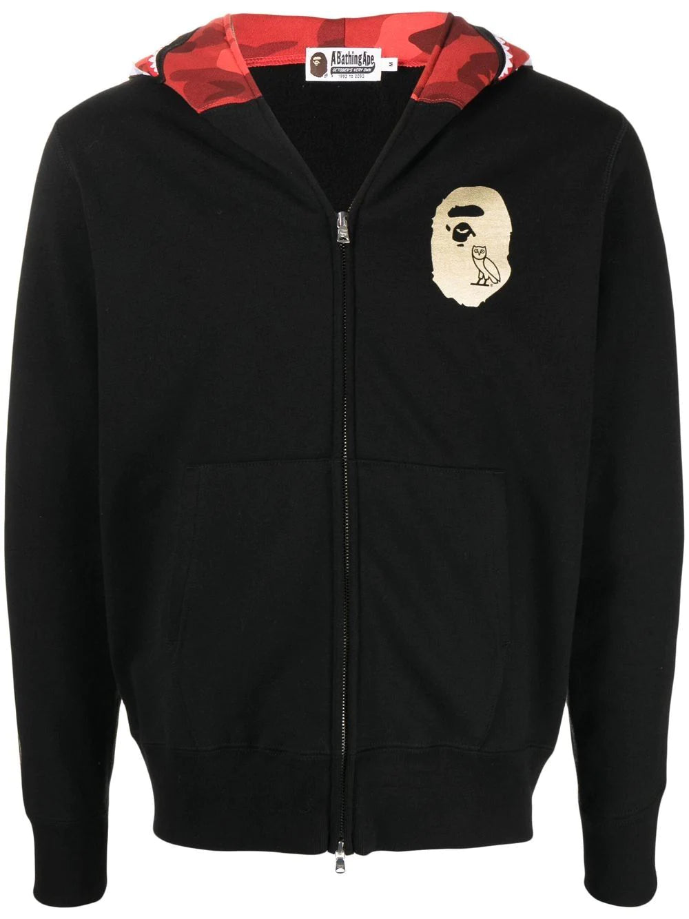 A BATHING APE®  x OVO® Shark full-zip hoodie