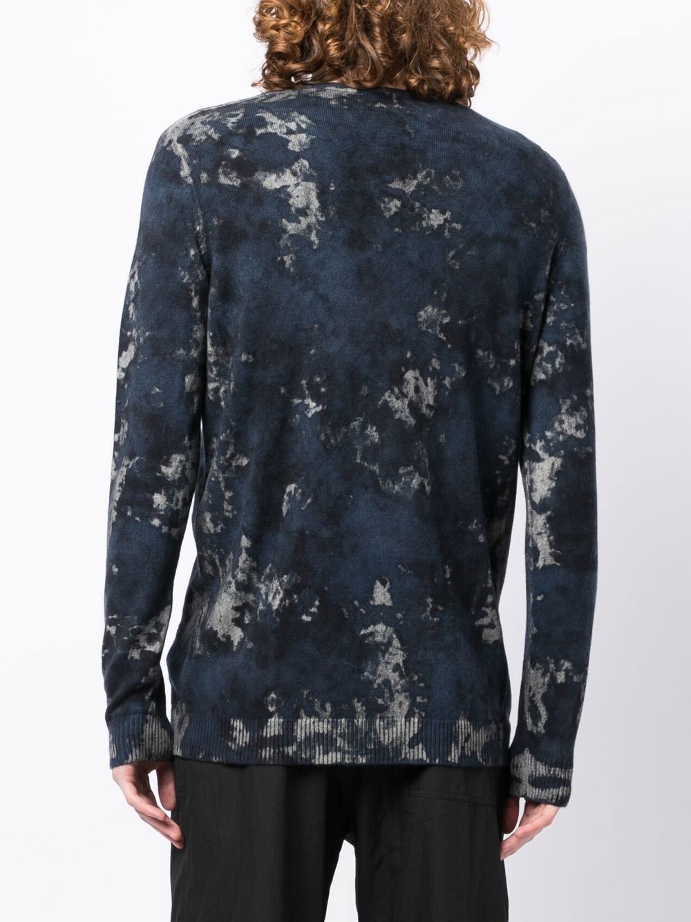 Avant Toi  Boreal-print knitted cardigan