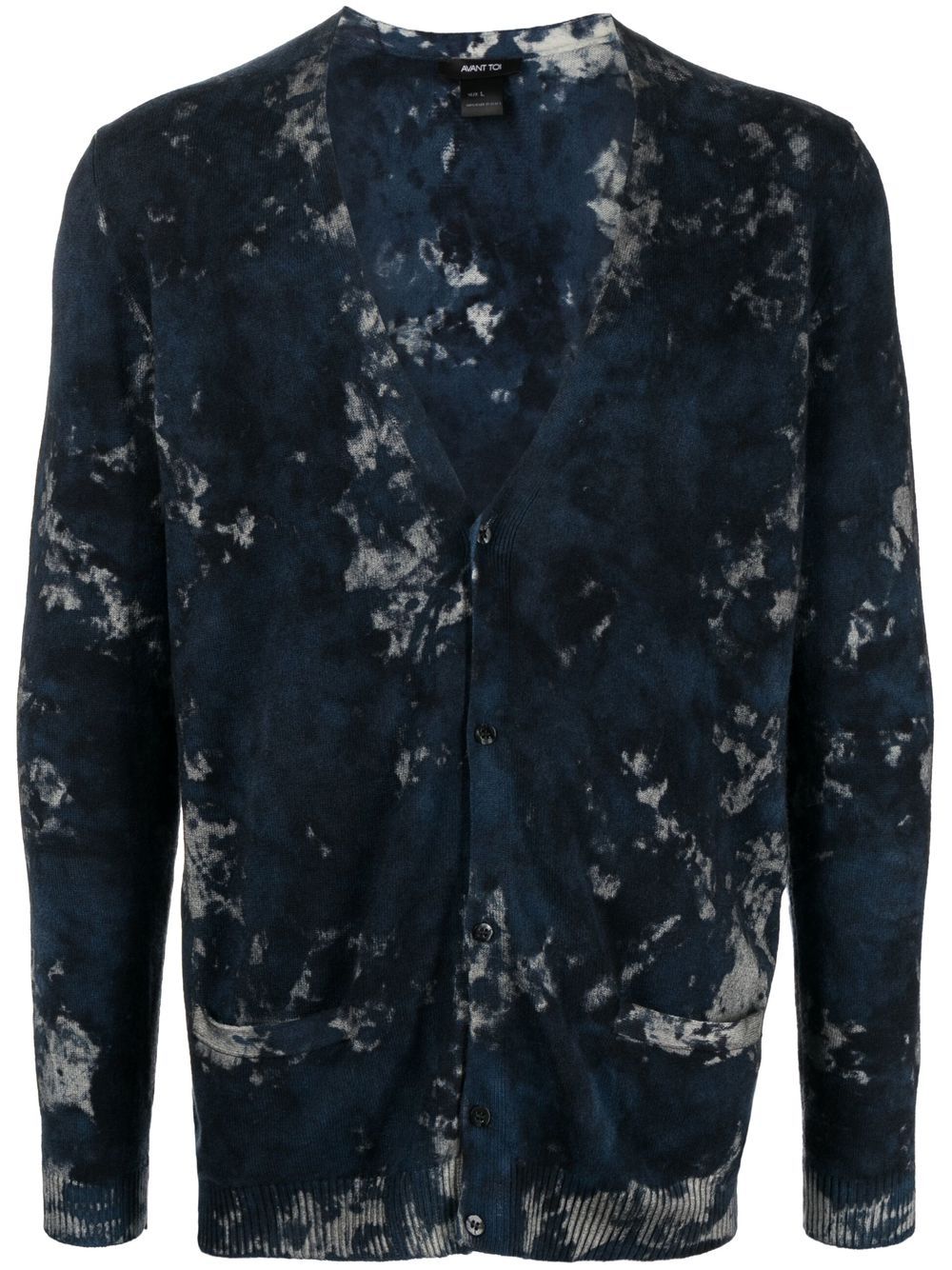 Avant Toi  Boreal-print knitted cardigan