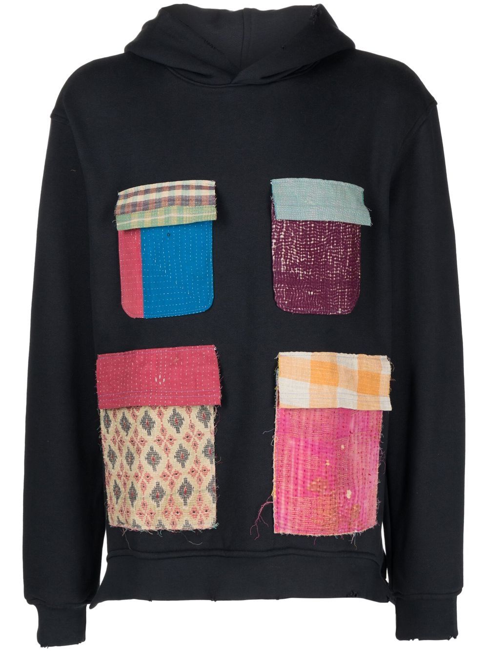 Alchemist  patchwork cotton hoodie